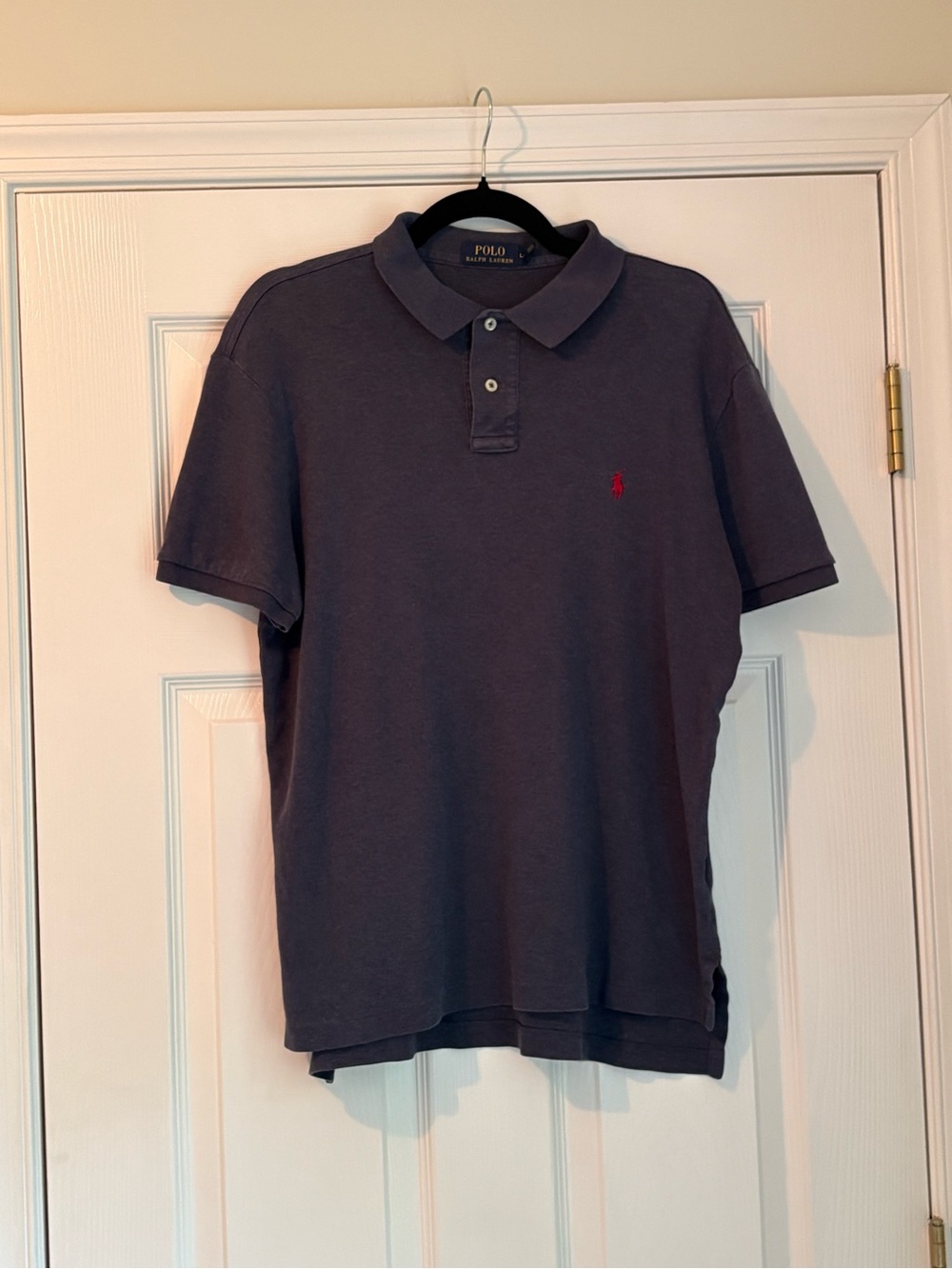 Ralph Lauren Men's Polo Shirt in Navy with Red Pony